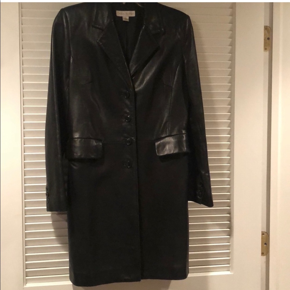 Leather coat